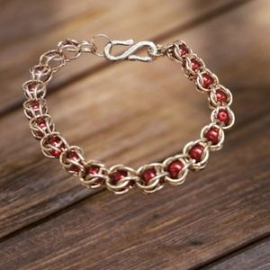 Swarovski Crystal Captured Chainmaille Bracelet